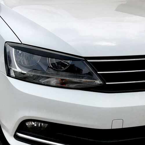 适用大众速腾 海外版捷达六代 Jetta MK6 前大灯灯眉车贴外饰改装