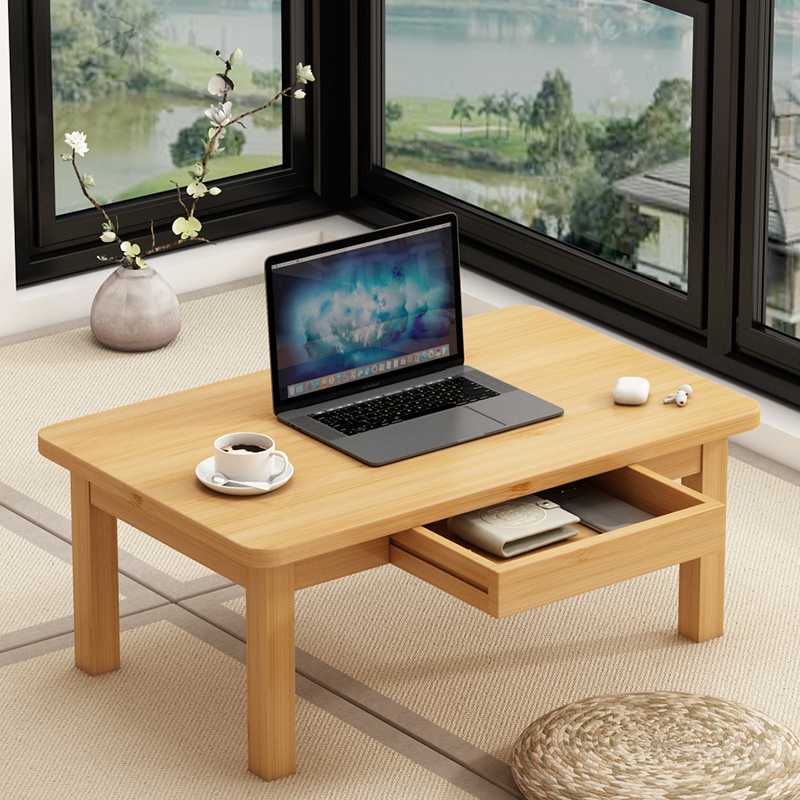 A9L带抽屉飘窗小桌子炕桌家用实木榻榻米桌子小茶几学习矮桌飘窗