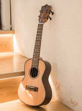 ANDREW26寸尤克里里UK桃花心合板单板四弦琴886D系列