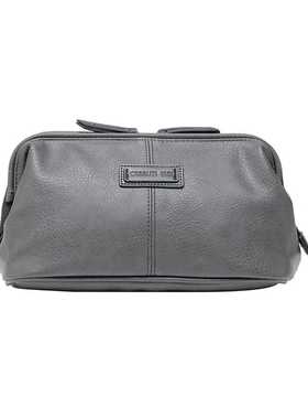 CERRUTI 1881阿拉梅达系列棕灰色洗漱包 NTC613