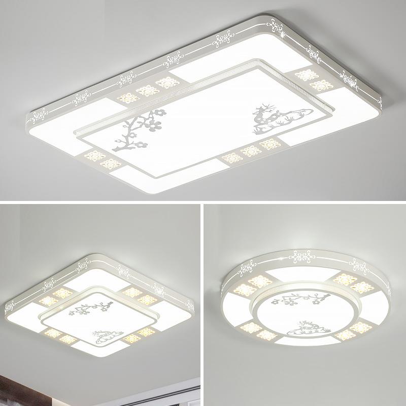 客厅卧室大灯LED现代简约大气主灯吊灯吸顶灯全屋新中式灯具大全