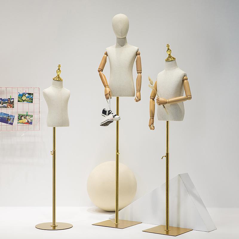 儿童模特道具男女童装店半身橱窗假人体全身人偶架子展示架仿真人
