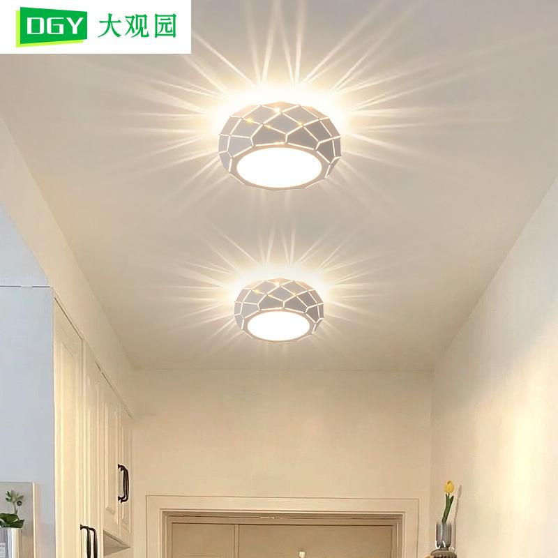 过道灯走廊灯北欧现代简约衣帽间楼梯灯具入户玄关阳台吸顶灯125L