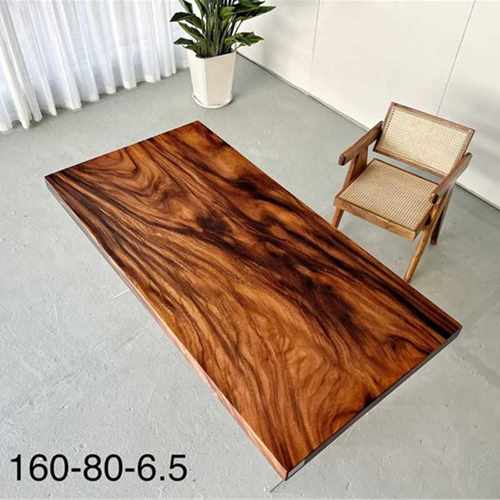 精品特纹斐济胡桃木大板 全方 160*80*6.5 原木色