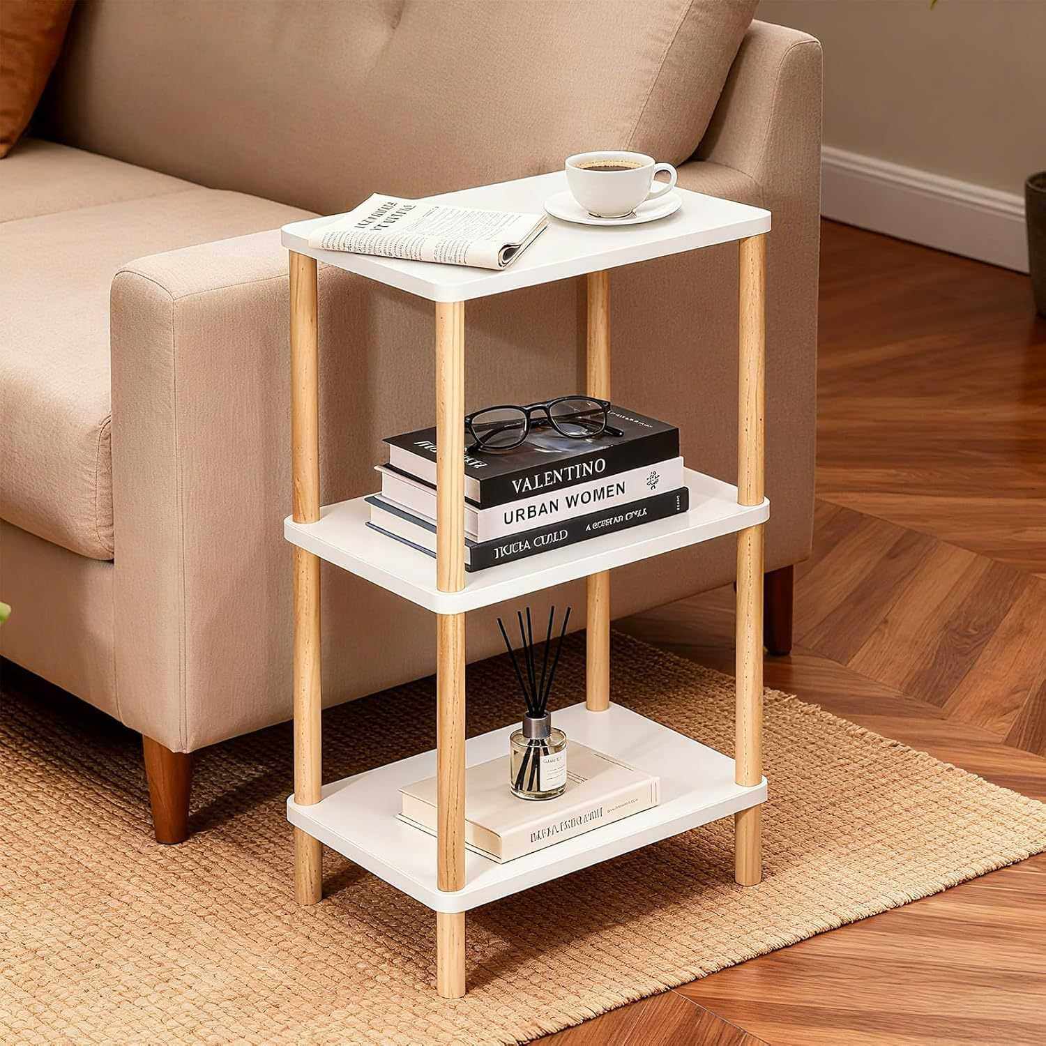 跨境木质床头柜置物架简约家用收纳架卧室小型床边实木收纳茶几,玩具/童车/益智/积木/模型,垂直悬浮玩具,淘宝优惠券,粉丝福利购,淘宝优惠卷