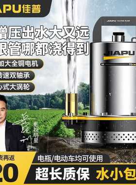 佳普直流潜水泵12v24v48v60V72家用小型电瓶电动车通用灌溉抽水泵