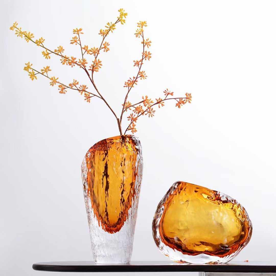 轻奢创意浮冰艺术花瓶摆件客厅插花高档餐桌玄关装饰琉璃花瓶花器,玩具/童车/益智/积木/模型,垂直悬浮玩具,淘宝优惠券,粉丝福利购,淘宝优惠卷