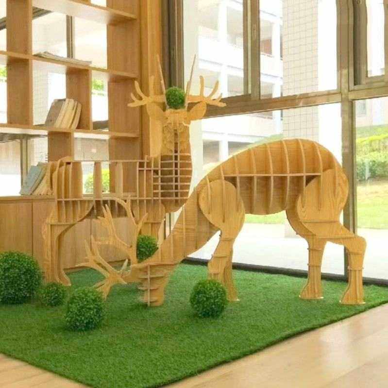 奇可多创意沙发鹿边几木质客厅玄关茶几边桌公鹿样板间软装摆件,模玩/动漫/周边/娃圈三坑/桌游,模型制作工具/辅料耗材,淘宝优惠券,粉丝福利购,淘宝优惠卷