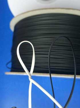 黑色扎线机专用2MM宽1000米铁线扎带PVC  带轴包塑镀锌铁丝包胶线