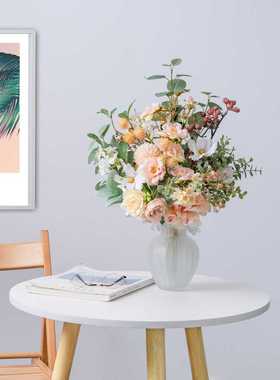 月下琴声手札仿真花家居装饰花假花婚庆手捧花束墙饰玫瑰CF01416