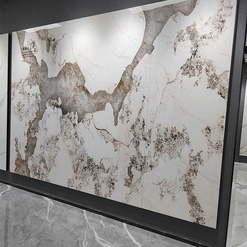 0A900X2600沃顿岩板电视背景墙无限连纹大板客厅轻奢玄关沙发影视
