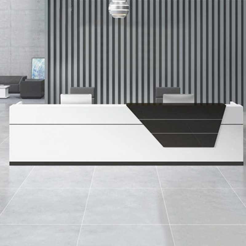 接待桌公司前台桌咨询桌时尚迎宾柜台服务吧台桌收银桌椅组合板式