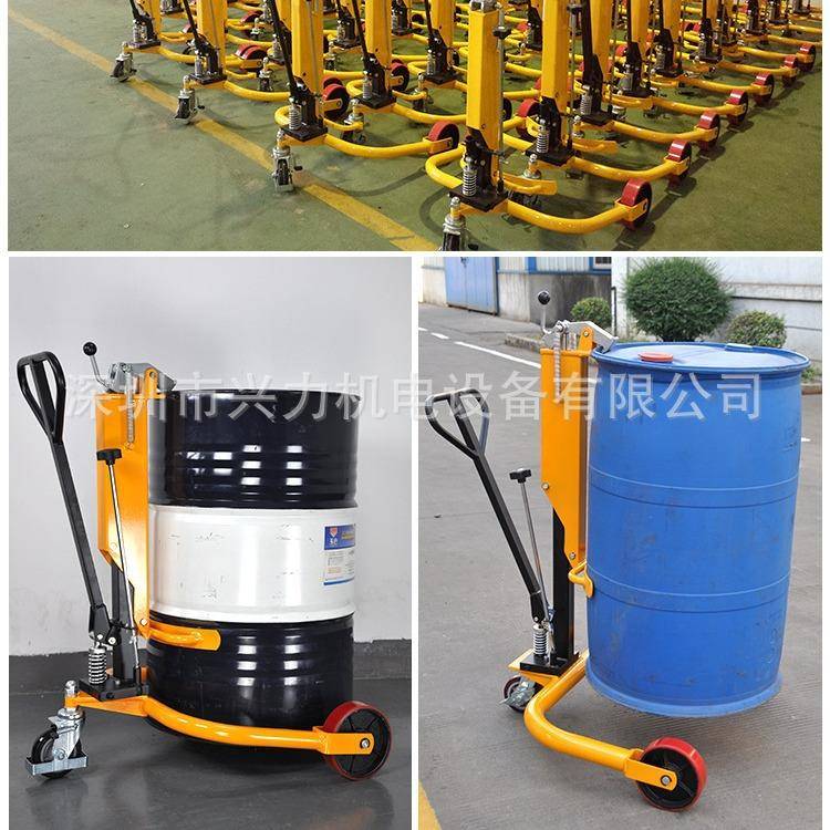 DF250简易油桶搬运小推车铁桶搬运周转小车塑料油桶搬运叉车