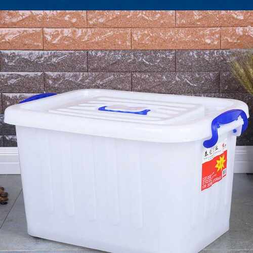 熟胶白色收纳箱厨房商用收碗筐衣服特大容量储物箱食品级保鲜盒