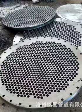 生产碳钢Q235BQ245 Q345锅炉换热器冷凝器管板筛锻造大口径管板