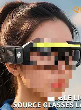 户外新款XTE多功能眼镜灯TYPE-C充电警示头灯小巧便携带感应头灯