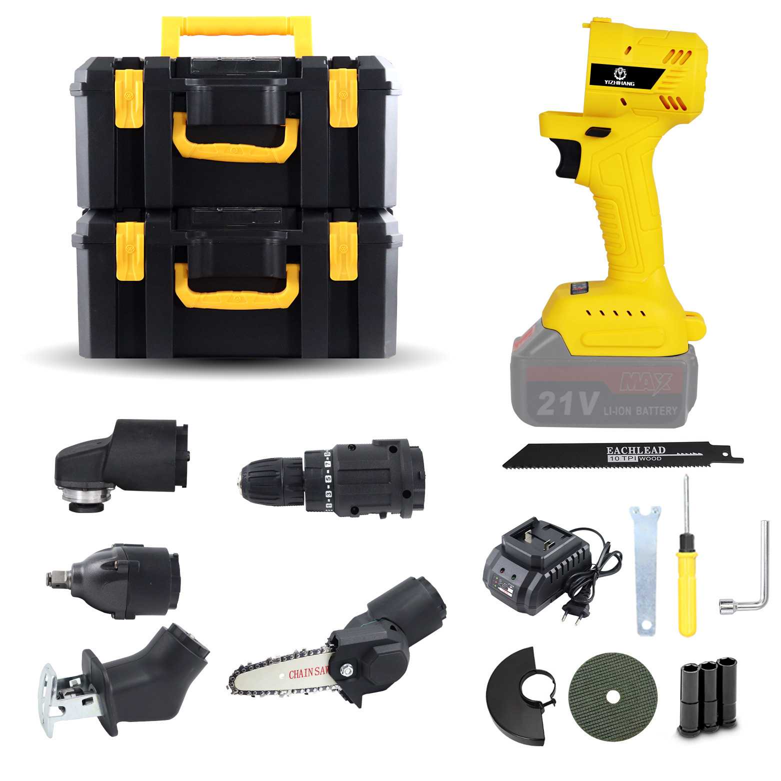 新款充电式锂电万用宝 锂电多功能多用宝锂电电动工具 跨境套装