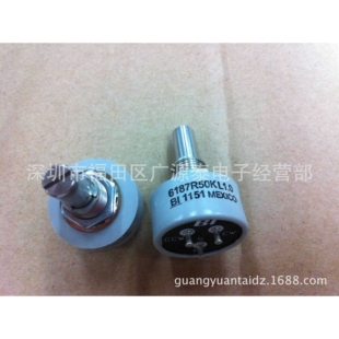 原装 6187R10KL1.0进口电位器10K1K2K5K20K50K多圈旋转无限位