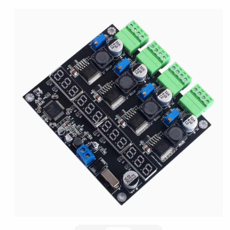 LM2596多路开关电源DC-DC四路数显可调降压输出电源模块低纹波
