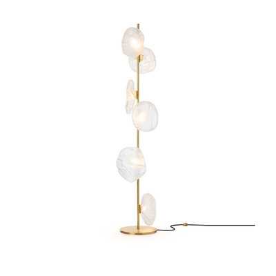 意式简奢 客厅沙发落地灯 别墅平层北欧简约现代手工玻璃创意灯具