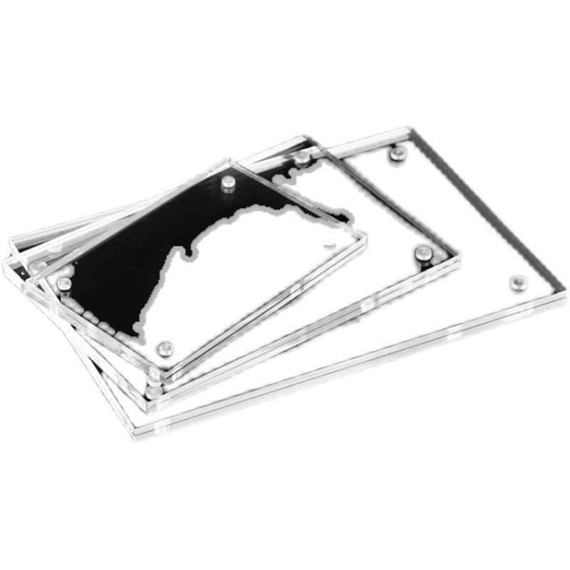 强磁面板透明磁性相框压克力价z格牌贴墙桌牌台卡桌牌瓷砖展示牌