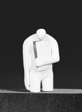 树脂摆件高级感小众创意客厅书房电视柜轻N奢抽象艺术雕塑装饰品