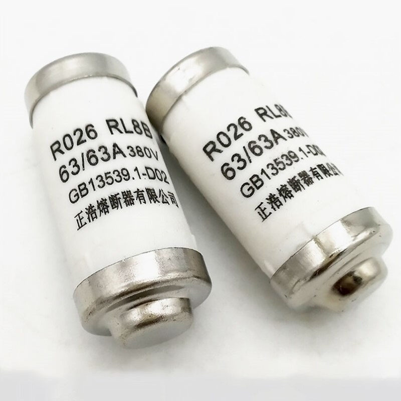 正浩R026/26/RL98H63/RL8B/D02/螺旋式熔断器陶瓷保险丝380V63