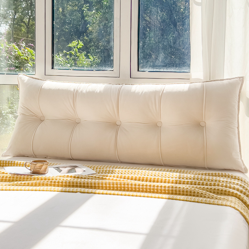 床头软包靠背高端护腰靠垫哺乳防撞软垫H床上靠枕2023新款榻榻米