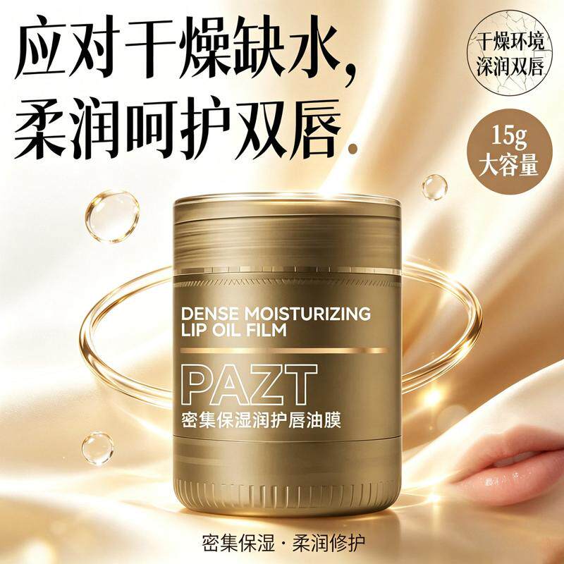 密集淡纹润护唇油膜保湿滋润补水防干裂淡化唇纹润唇膏唇部养护