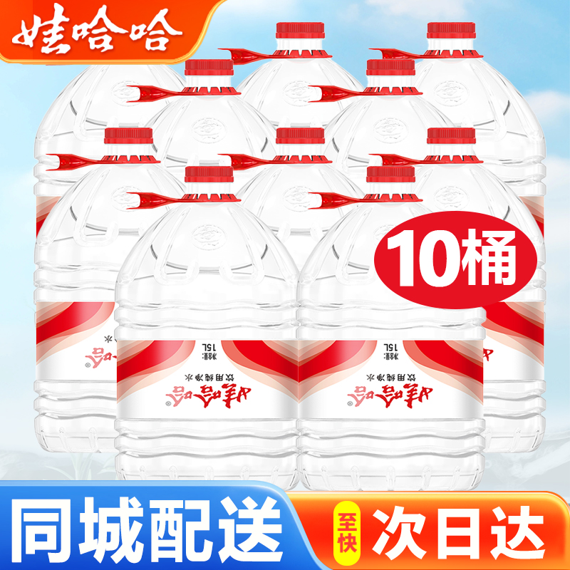 娃哈哈纯净水15L*10桶送货上门