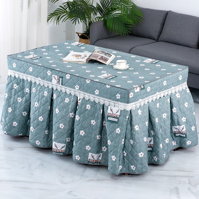 新款烤火罩套加厚电炉罩长方形茶B几桌布电暖炉套取暖烤火炉套罩