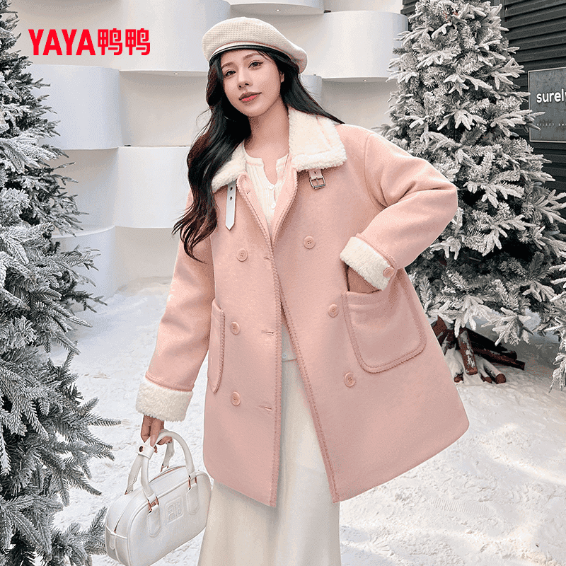 YAYA鸭鸭羽绒服中长款女2025冬季新款小个子轻薄防寒保暖风衣外套,女装/女士精品,毛呢外套,淘宝优惠券,粉丝福利购,淘宝优惠卷