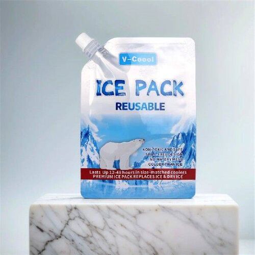 6Pcs Cooler Ice Packs Up To 48 Hours Gel Water Filled Ice