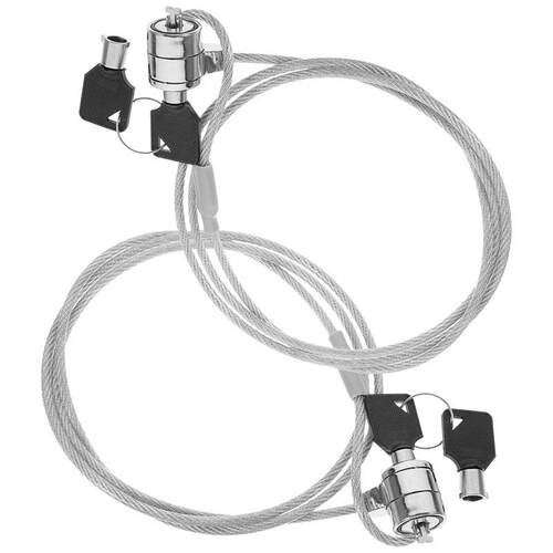 2 Sets Laptop Lock Chain Security Cable Kit Alloy Computer A
