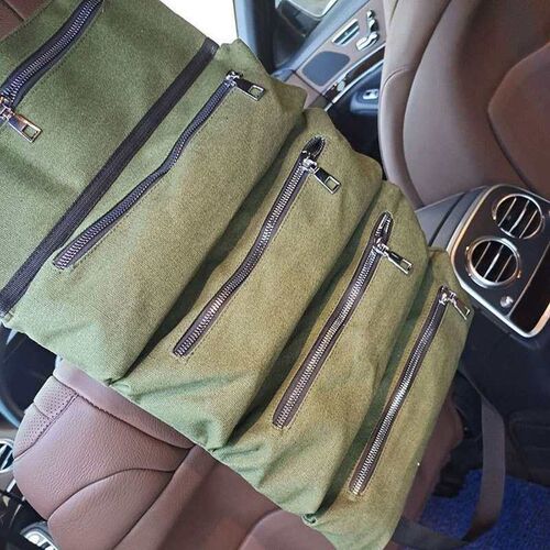 Multifunctional Canvas Hanging Car Storage Bag Car Tool Kit