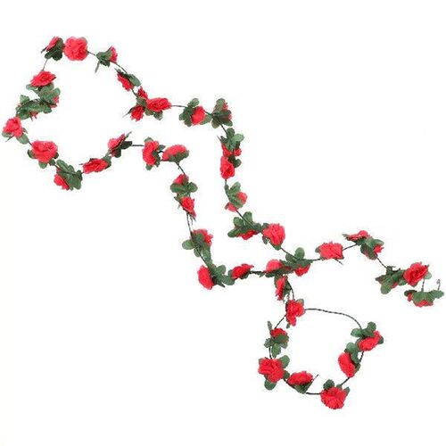 6 Pcs Rattan Simulated Rose Decor Artificial Vine Flowers