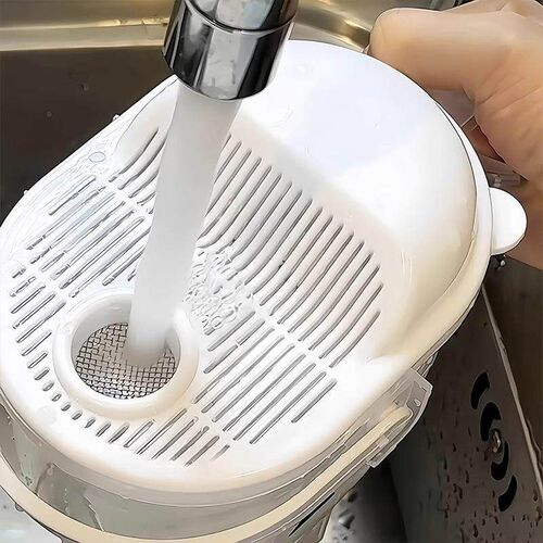 No-Hand-Wash Rice Washer for Home Use, Drain and Rinse Style