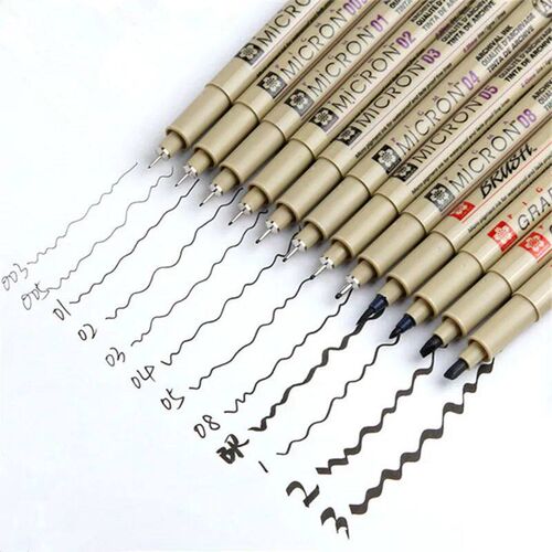 1pcs Sakura Pigma Micron Fine Pen Waterproof Smooth Black In