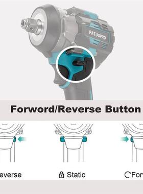 550N.m Cordless Brushless Electric Impact Wrench 1/2 Inch Re