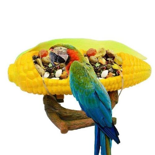 Parrot Food Box Cage Bird Food Feeding Bowl Feed Cup For