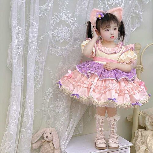 Childrens clothing girls dress long sleeve childrens skirt
