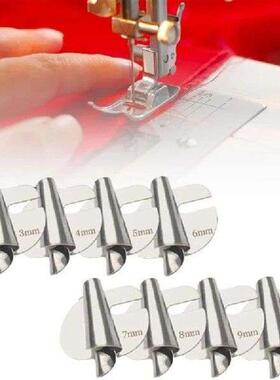 8Pcs Sewing Machine Presser Foot Curved Scroll Hemmer Foot
