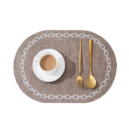 Leather dining mat ins wind waterproof insulation mat
