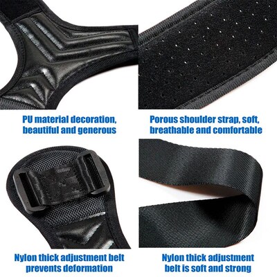 2022 New Posture Corrector Shoulder Upper Back Brace Men Wom