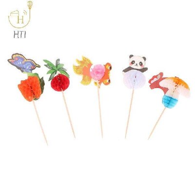 50Pcs Various Ornament Paper Umbrella Cocktail Parasols