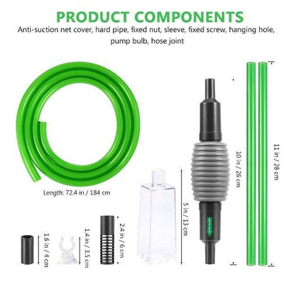 POPETPOP 1PC Fish Tank Cleaner Fish Tank Siphon Vacuum Pump
