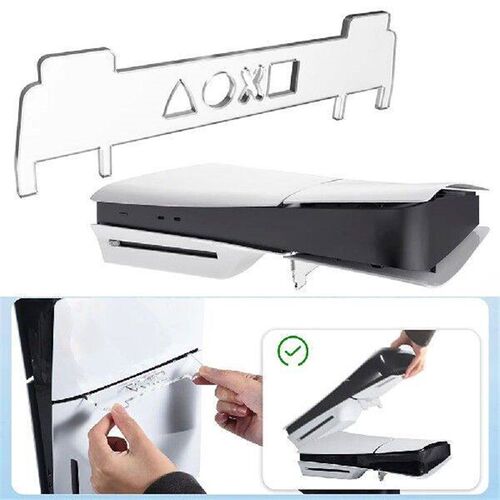 For PS5 Slim Acrylic Horizontal Console Stand Host Storage