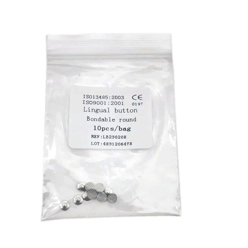 10pcs/pack Dental Orthodontic Lingual Button For Bondable Ro - 实物图