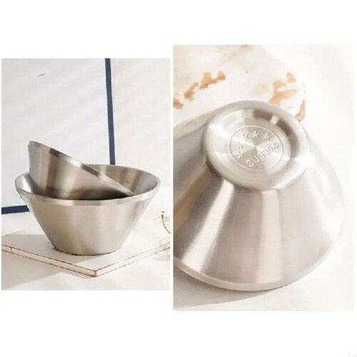 4X7B Stainless Steels Dessert Bowls Dessert Cups Double
