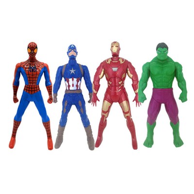 18 CM  SpiderMan Action Figure Toy Iron Man Captain America